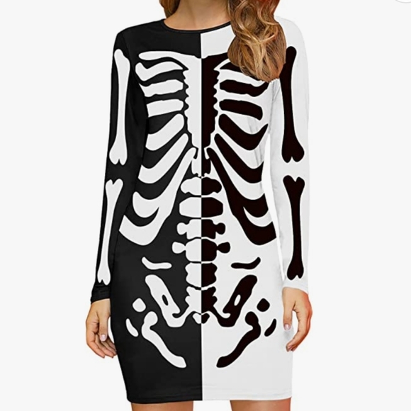Women's Skeleton Dress - Picture 1 of 3